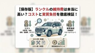 【保存版】ランクルの維持費は本当に高い？コストと実質負担を徹底検証！