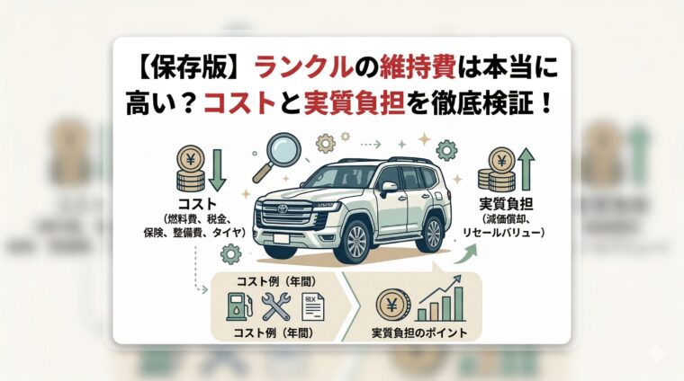 【保存版】ランクルの維持費は本当に高い？コストと実質負担を徹底検証！