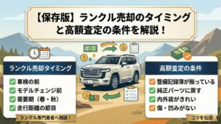 【保存版】ランクル売却のタイミングと高額査定の条件を解説！