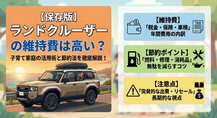 【保存版】ランドクルーザーの維持費は高い？