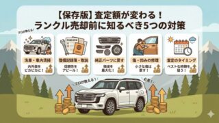 【保存版】査定額が変わる！ランクル売却前に知るべき5つの対策